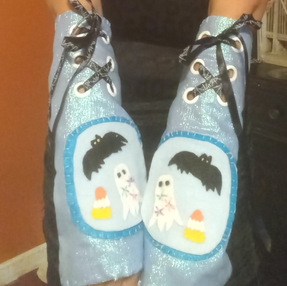 Pastel/iridescent ghostie arm warmers - Picture 2 of 8
